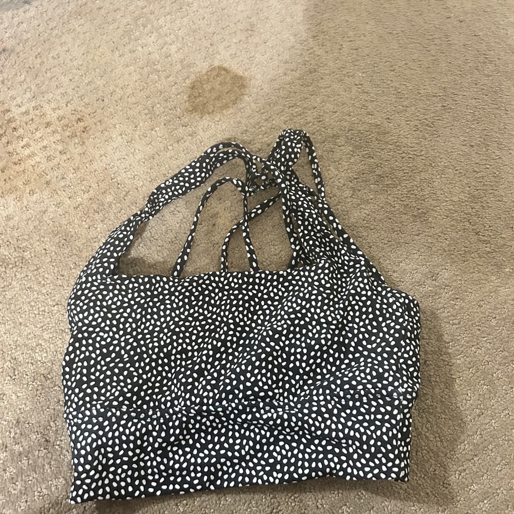 BuffBunny Black and White Spotted Top